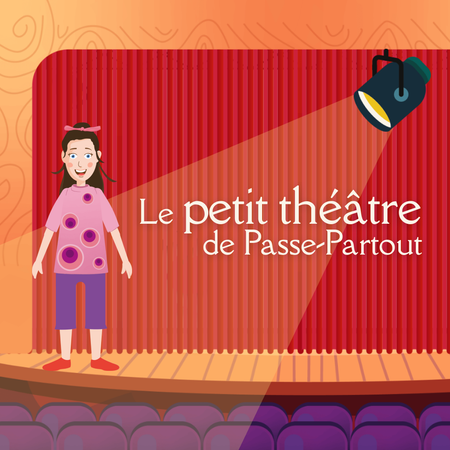 Passe-Partout est au-devant d'une scène